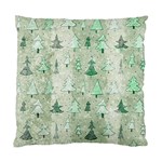 Green Christmas Trees, Cute, Doodle Standard Cushion Case (Two Sides)