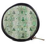 Green Christmas Trees, Cute, Doodle Mini Makeup Bag