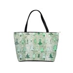 Green Christmas Trees, Cute, Doodle Classic Shoulder Handbag