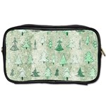 Green Christmas Trees, Cute, Doodle Toiletries Bag (Two Sides)