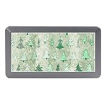 Green Christmas Trees, Cute, Doodle Memory Card Reader (Mini)