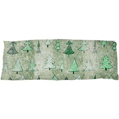 Green Christmas Trees, Cute, Doodle 17 x47  Body Pillow Case Dakimakura (Two Sides) from ArtsNow.com Front