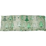 Green Christmas Trees, Cute, Doodle 17 x47  Body Pillow Case Dakimakura (Two Sides)