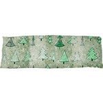 Green Christmas Trees, Cute, Doodle 21 x63  Body Pillow Case Dakimakura (Two Sides)