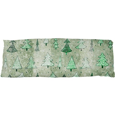 Green Christmas Trees, Cute, Doodle 25 x71  Body Pillow Case Dakimakura (Two Sides) from ArtsNow.com Front