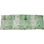 Green Christmas Trees, Cute, Doodle 25 x71  Body Pillow Case Dakimakura (Two Sides)