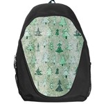 Green Christmas Trees, Cute, Doodle Backpack Bag