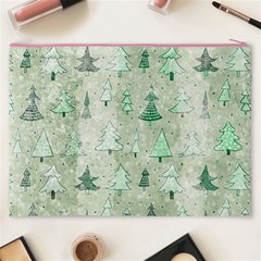 Green Christmas Trees, Cute, Doodle Cosmetic Bag (XXXL) from ArtsNow.com Back