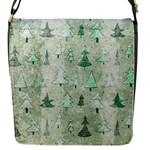 Green Christmas Trees, Cute, Doodle Flap Closure Messenger Bag (S)