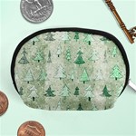 Green Christmas Trees, Cute, Doodle Accessory Pouch (Medium)