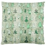 Green Christmas Trees, Cute, Doodle Standard Premium Plush Fleece Cushion Case (Two Sides)