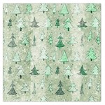 Green Christmas Trees, Cute, Doodle Square Satin Scarf (36  x 36 )