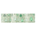 Green Christmas Trees, Cute, Doodle Oblong Satin Scarf (16  x 60 )