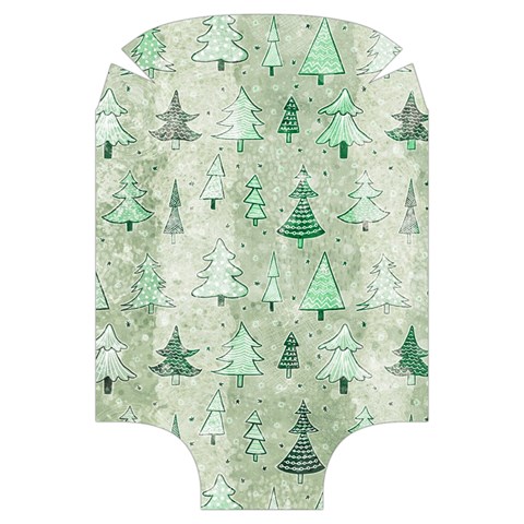 Green Christmas Trees, Cute, Doodle Luggage Cover (Large) from ArtsNow.com Front