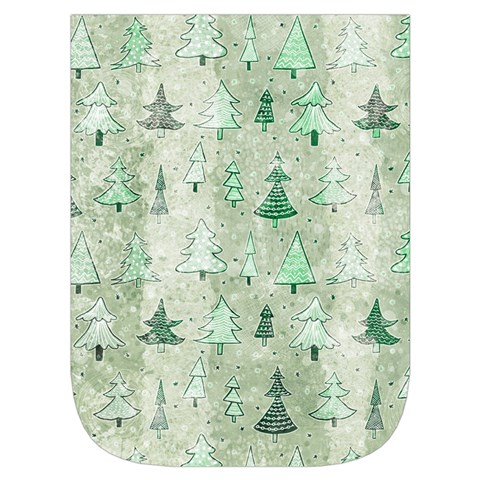 Green Christmas Trees, Cute, Doodle Waist Pouch (Small) from ArtsNow.com Front Pocket