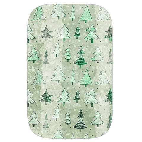 Green Christmas Trees, Cute, Doodle Waist Pouch (Small) from ArtsNow.com Back