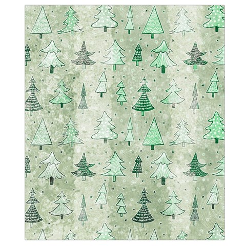 Green Christmas Trees, Cute, Doodle Waist Pouch (Small) from ArtsNow.com Back Strap