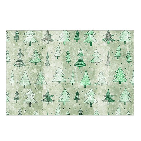 Green Christmas Trees, Cute, Doodle Waist Pouch (Small) from ArtsNow.com Loop