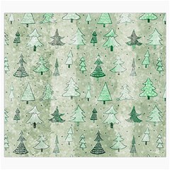 Green Christmas Trees, Cute, Doodle Roll Up Canvas Pencil Holder (S) from ArtsNow.com Front