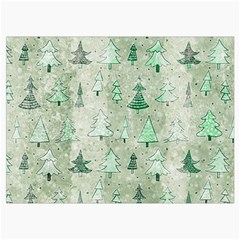 Green Christmas Trees, Cute, Doodle Roll Up Canvas Pencil Holder (M) from ArtsNow.com Front