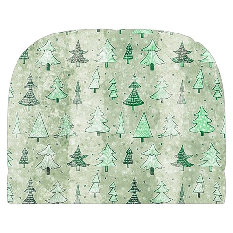 Green Christmas Trees, Cute, Doodle Make Up Case (Large) from ArtsNow.com Back