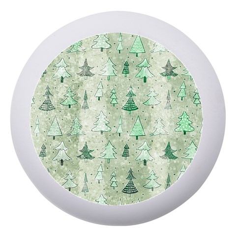 Green Christmas Trees, Cute, Doodle Dento Box with Mirror from ArtsNow.com Front