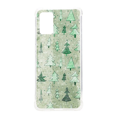 Green Christmas Trees, Cute, Doodle Samsung Galaxy S20 Plus 6.7 Inch TPU UV Case from ArtsNow.com Front