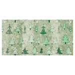 Green Christmas Trees, Cute, Doodle Banner and Sign 6  x 3 