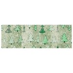 Green Christmas Trees, Cute, Doodle Banner and Sign 9  x 3 