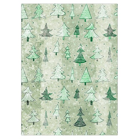 Green Christmas Trees, Cute, Doodle Playing Cards Single Design (Rectangle) with Custom Box from ArtsNow.com Card