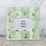 Green Christmas Trees, Cute, Doodle White Box Photo Frame 4  x 6 