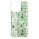 Green Christmas Trees, Cute, Doodle iPhone 15 Plus TPU UV Print Case