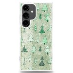 Green Christmas Trees, Cute, Doodle Samsung Galaxy S24 Plus 6.7 Inch TPU UV Case