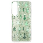 Green Christmas Trees, Cute, Doodle Samsung Galaxy S24 Ultra 6.9 Inch TPU UV Case