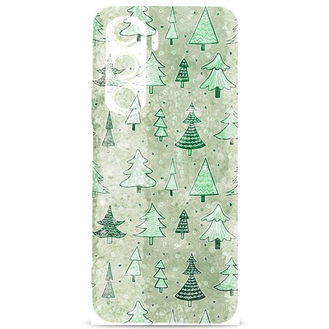 Green Christmas Trees, Cute, Doodle Samsung Galaxy S24 Plus 6.7 Inch Black TPU UV Case from ArtsNow.com Front