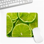 Lime Slices Close Up, Fresh, Fruit, Green Lemon Small Mousepad