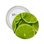 Lime Slices Close Up, Fresh, Fruit, Green Lemon 2.25  Buttons