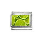 Lime Slices Close Up, Fresh, Fruit, Green Lemon Italian Charm (9mm)