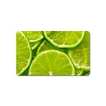 Lime Slices Close Up, Fresh, Fruit, Green Lemon Magnet (Name Card)