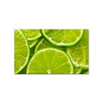 Lime Slices Close Up, Fresh, Fruit, Green Lemon Sticker Rectangular (10 pack)