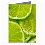 Lime Slices Close Up, Fresh, Fruit, Green Lemon Greeting Cards (Pkg of 8)