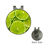 Lime Slices Close Up, Fresh, Fruit, Green Lemon Hat Clips with Golf Markers