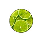 Lime Slices Close Up, Fresh, Fruit, Green Lemon Hat Clip Ball Marker