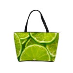 Lime Slices Close Up, Fresh, Fruit, Green Lemon Classic Shoulder Handbag