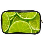 Lime Slices Close Up, Fresh, Fruit, Green Lemon Toiletries Bag (Two Sides)