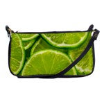 Lime Slices Close Up, Fresh, Fruit, Green Lemon Shoulder Clutch Bag