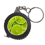 Lime Slices Close Up, Fresh, Fruit, Green Lemon Measuring Tape