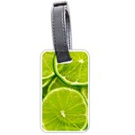 Lime Slices Close Up, Fresh, Fruit, Green Lemon Luggage Tag (one side)