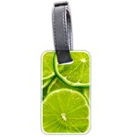 Lime Slices Close Up, Fresh, Fruit, Green Lemon Luggage Tag (two sides)