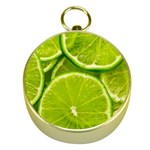 Lime Slices Close Up, Fresh, Fruit, Green Lemon Gold Compasses